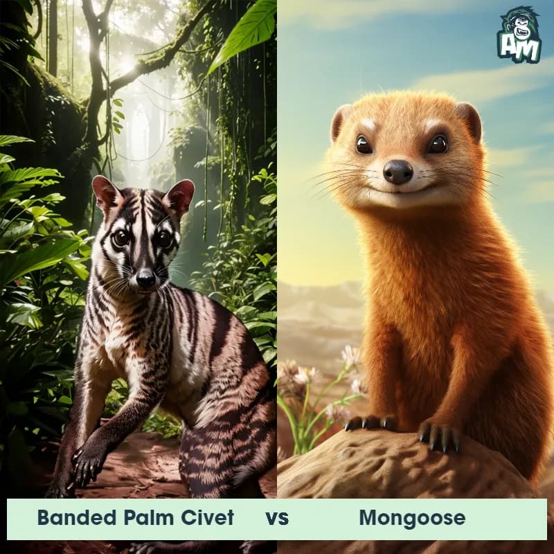 Banded Palm Civet vs Mongoose - Animal Matchup Banded Palm Civet vs Mongoose - Animal Matchup