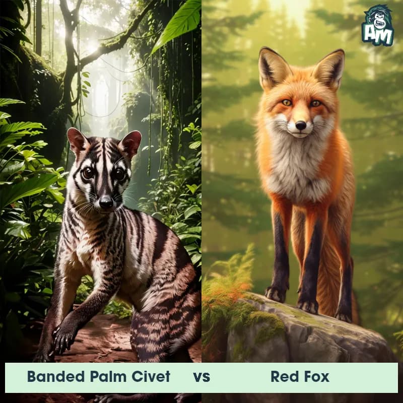 Banded Palm Civet vs Red Fox - Animal Matchup Banded Palm Civet vs Red Fox - Animal Matchup