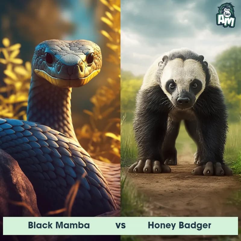 Black Mamba vs Honey Badger - Animal Matchup Black Mamba vs Honey Badger - Animal Matchup