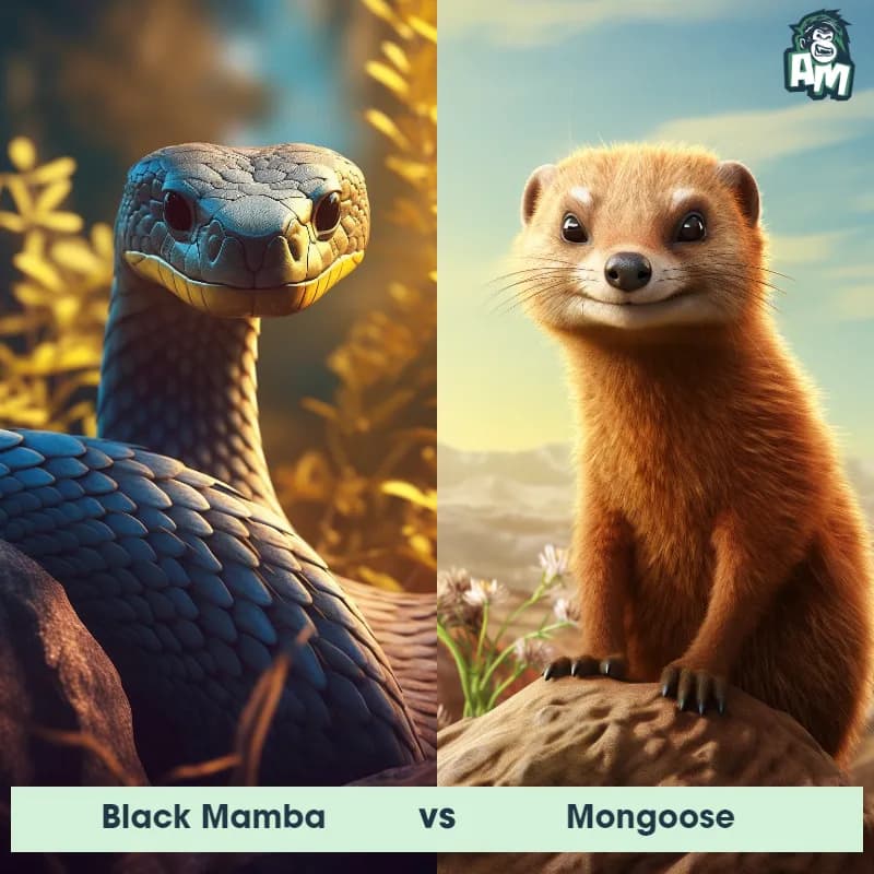 Black Mamba vs Mongoose - Animal Matchup Black Mamba vs Mongoose - Animal Matchup