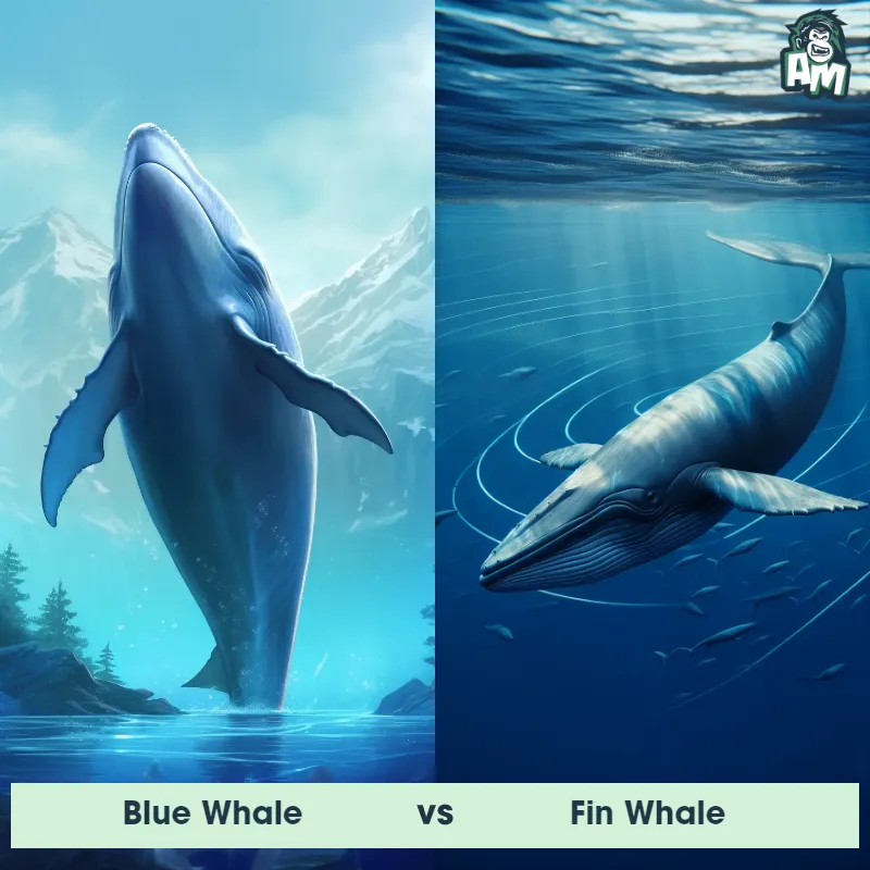 Blue Whale vs Fin Whale - Animal Matchup Blue Whale vs Fin Whale - Animal Matchup