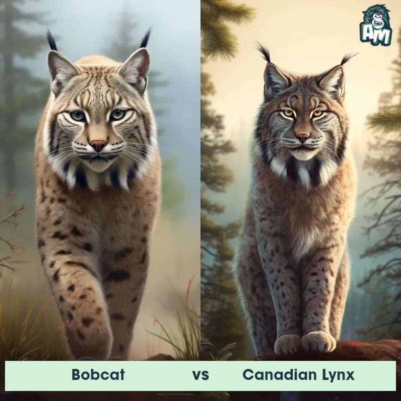 Bobcat vs Canadian Lynx - Animal Matchup Bobcat vs Canadian Lynx - Animal Matchup