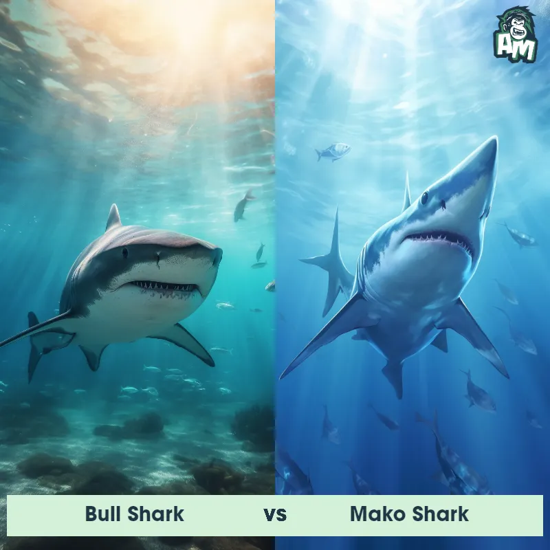 Bull Shark vs Mako Shark - Animal Matchup Bull Shark vs Mako Shark - Animal Matchup