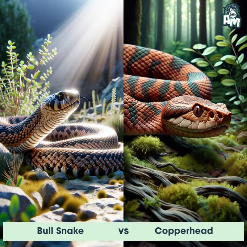 Bull Snake vs Copperhead - Animal Matchup Bull Snake vs Copperhead - Animal Matchup