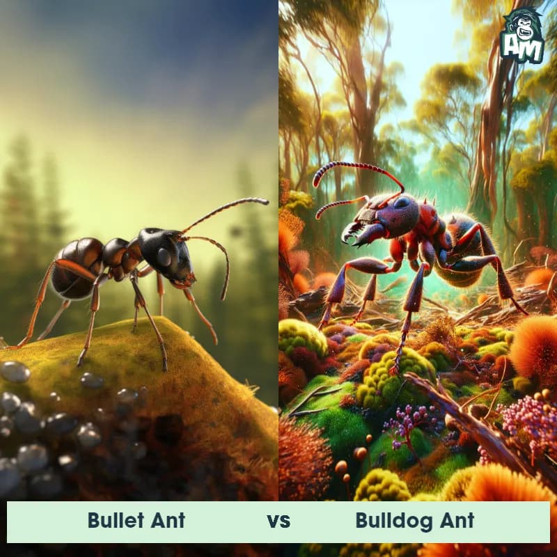 Bullet Ant vs Bulldog Ant - Animal Matchup Bullet Ant vs Bulldog Ant - Animal Matchup