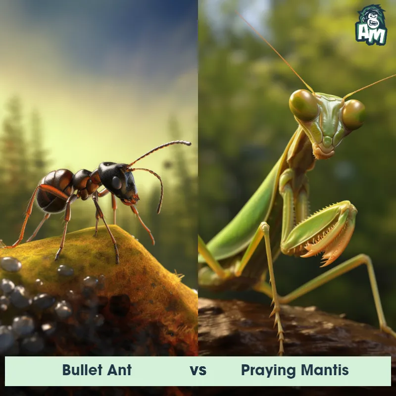 Bullet Ant vs Praying Mantis - Animal Matchup Bullet Ant vs Praying Mantis - Animal Matchup