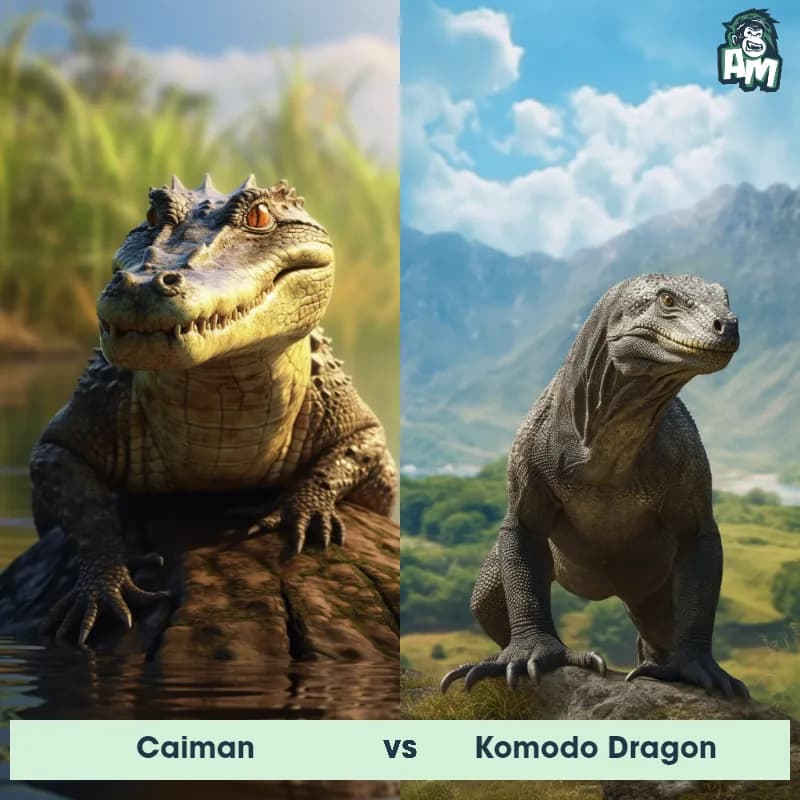 Caiman vs Komodo Dragon - Animal Matchup Caiman vs Komodo Dragon - Animal Matchup