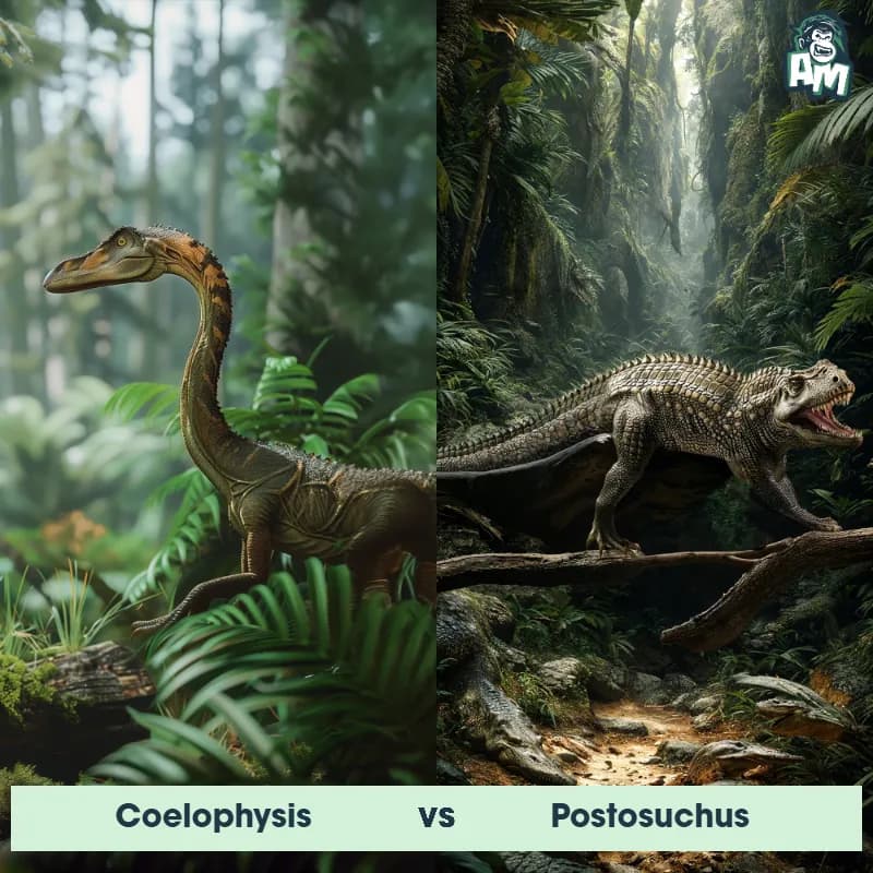 Coelophysis vs Postosuchus - Animal Matchup Coelophysis vs Postosuchus - Animal Matchup