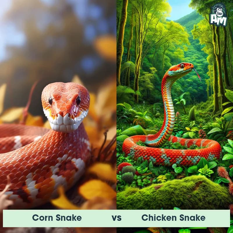 Corn Snake vs Chicken Snake - Animal Matchup Corn Snake vs Chicken Snake - Animal Matchup