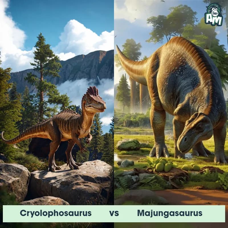 Cryolophosaurus vs Majungasaurus - Animal Matchup Cryolophosaurus vs Majungasaurus - Animal Matchup