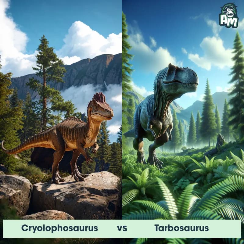 Cryolophosaurus vs Tarbosaurus - Animal Matchup Cryolophosaurus vs Tarbosaurus - Animal Matchup