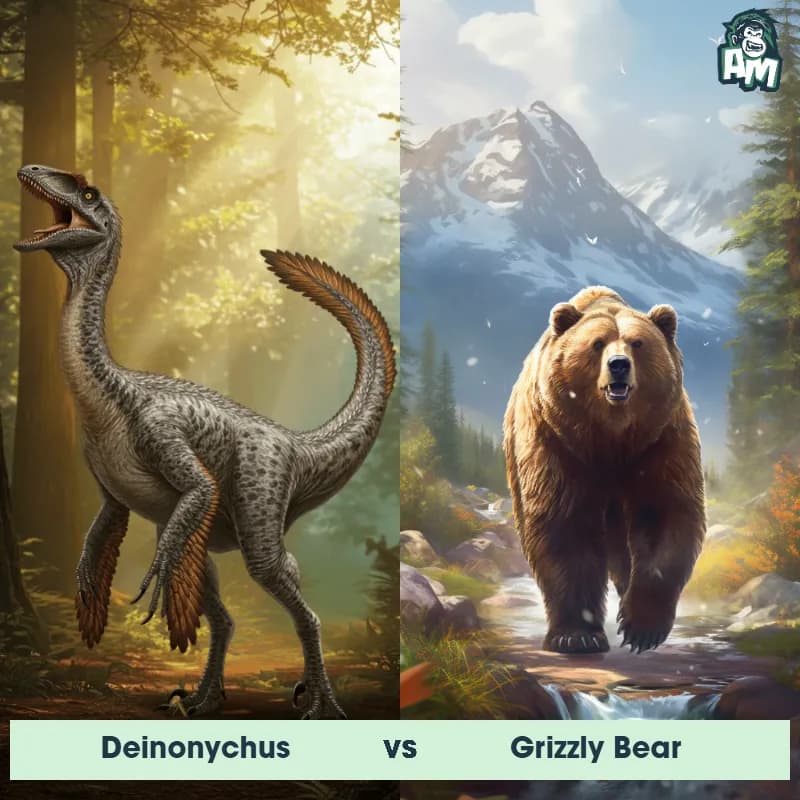 Deinonychus vs Grizzly Bear - Animal Matchup Deinonychus vs Grizzly Bear - Animal Matchup