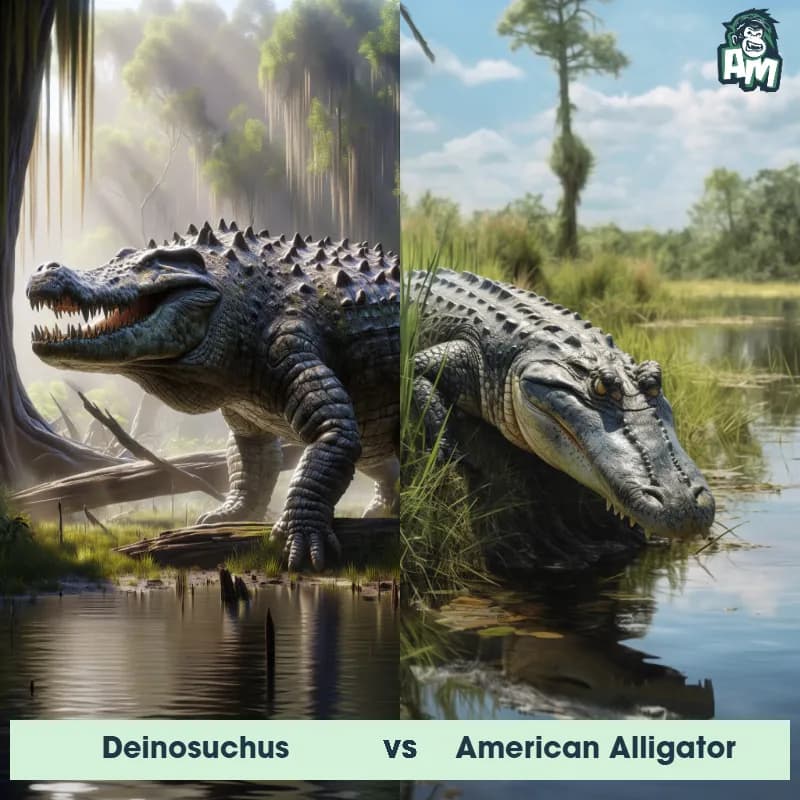 Deinosuchus vs American Alligator - Animal Matchup Deinosuchus vs American Alligator - Animal Matchup