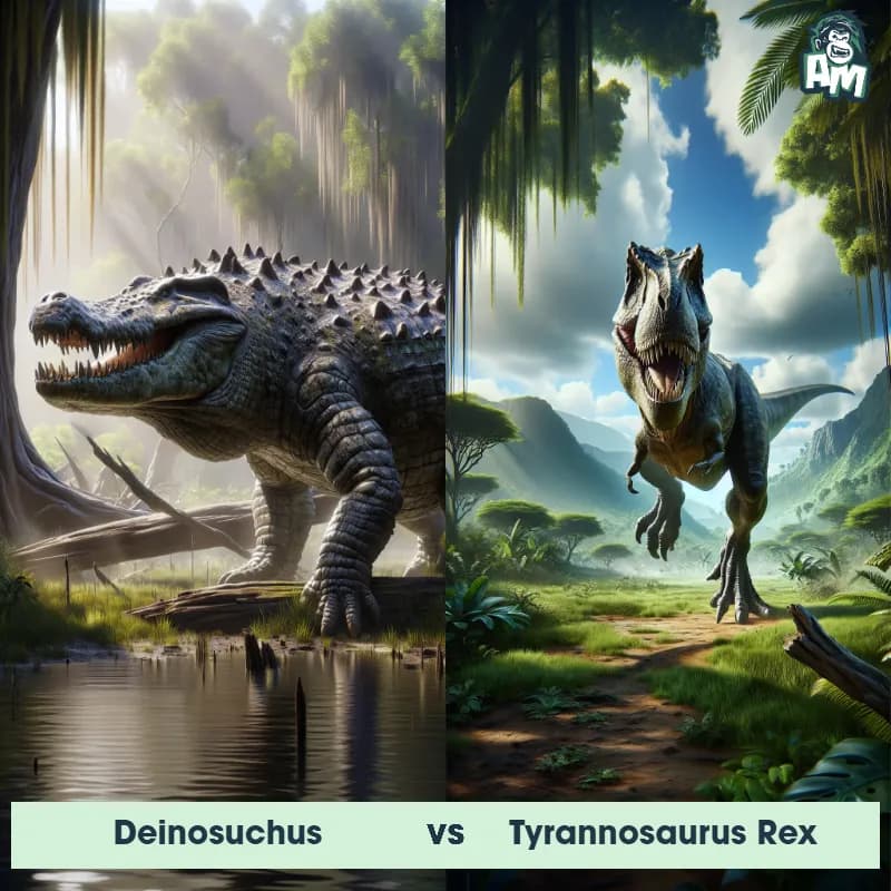 Deinosuchus vs Tyrannosaurus Rex - Animal Matchup Deinosuchus vs Tyrannosaurus Rex - Animal Matchup