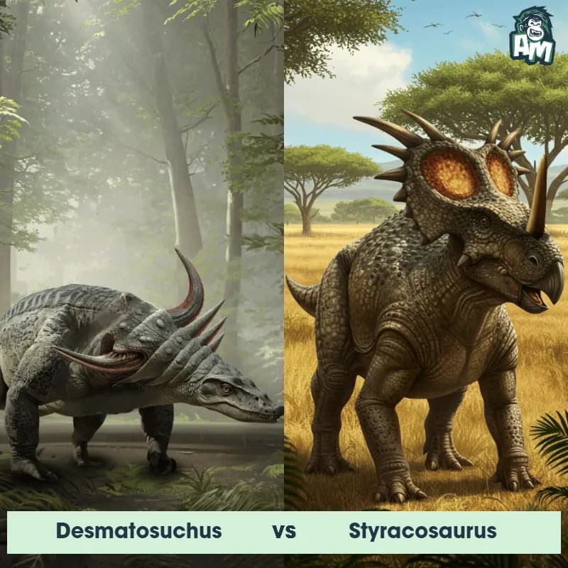 Desmatosuchus vs Styracosaurus - Animal Matchup Desmatosuchus vs Styracosaurus - Animal Matchup