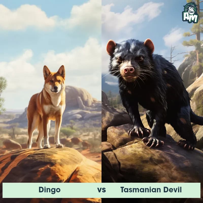 Dingo vs Tasmanian Devil - Animal Matchup Dingo vs Tasmanian Devil - Animal Matchup
