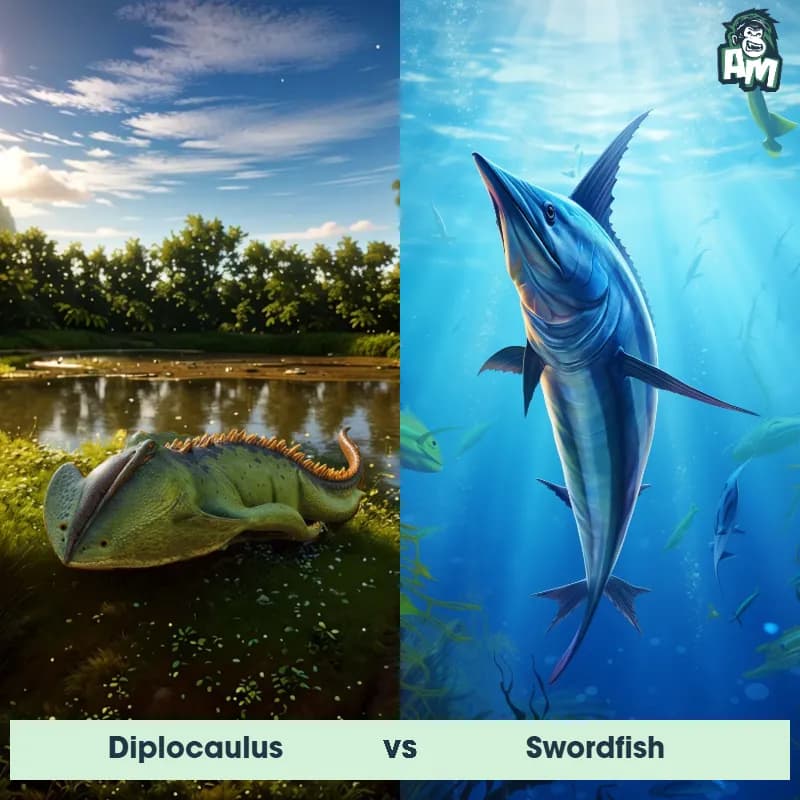 Diplocaulus vs Swordfish - Animal Matchup Diplocaulus vs Swordfish - Animal Matchup