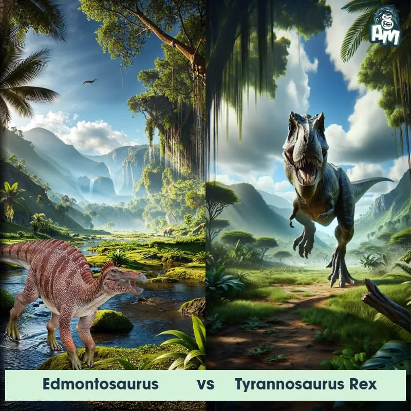 Edmontosaurus vs Tyrannosaurus Rex - Animal Matchup Edmontosaurus vs Tyrannosaurus Rex - Animal Matchup