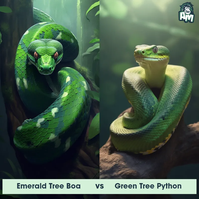 Emerald Tree Boa vs Green Tree Python - Animal Matchup Emerald Tree Boa vs Green Tree Python - Animal Matchup