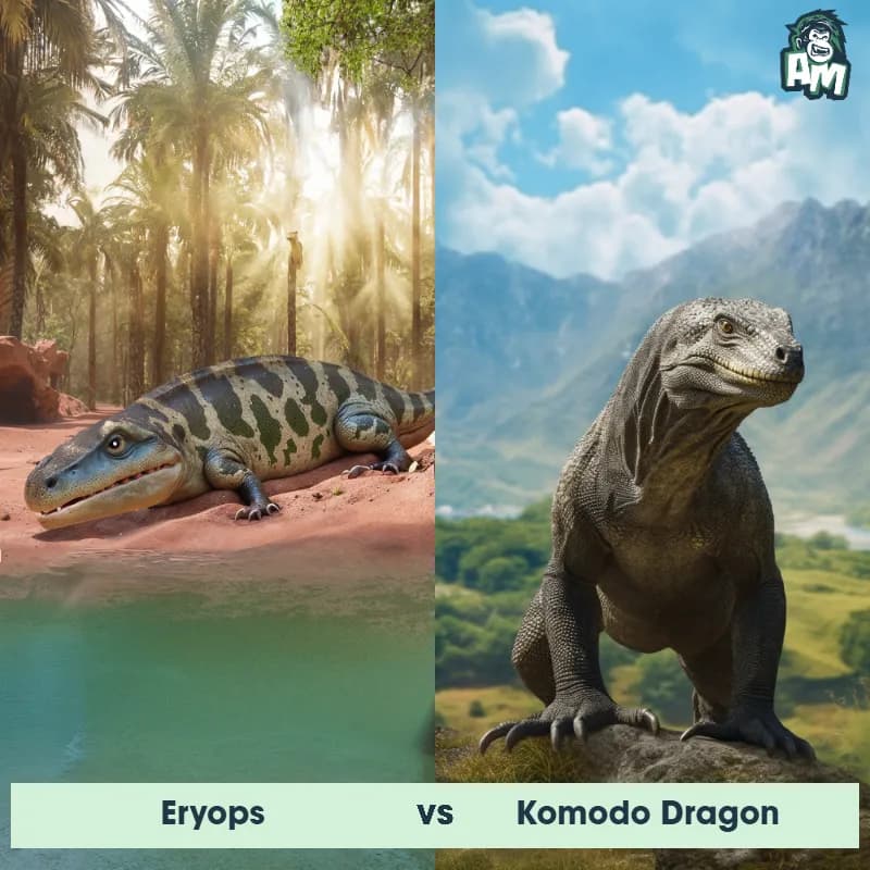 Eryops vs Komodo Dragon - Animal Matchup Eryops vs Komodo Dragon - Animal Matchup