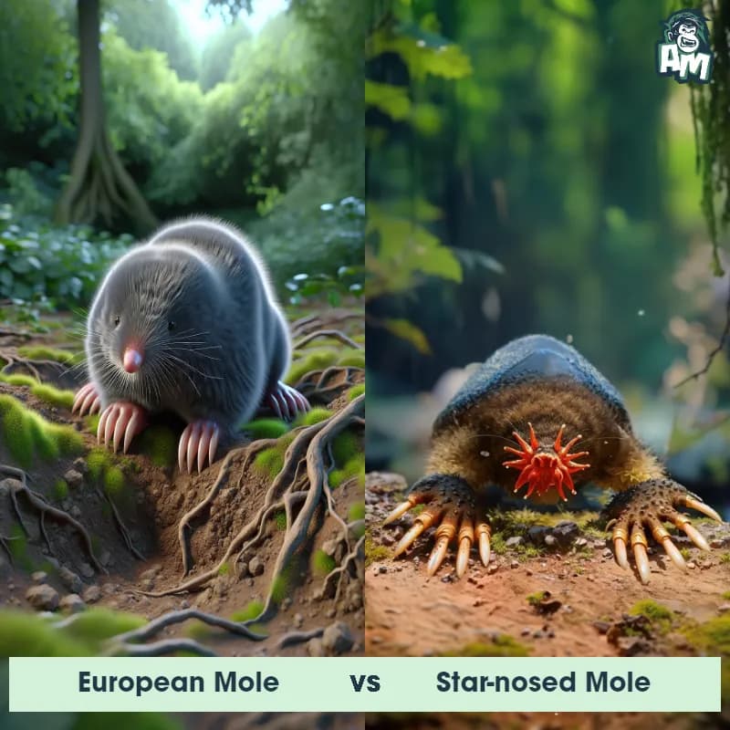 European Mole vs Star-Nosed Mole - Animal Matchup European Mole vs Star-Nosed Mole - Animal Matchup