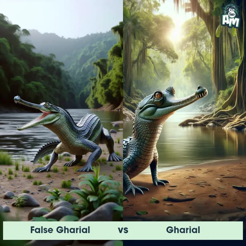 False Gharial vs Gharial - Animal Matchup False Gharial vs Gharial - Animal Matchup
