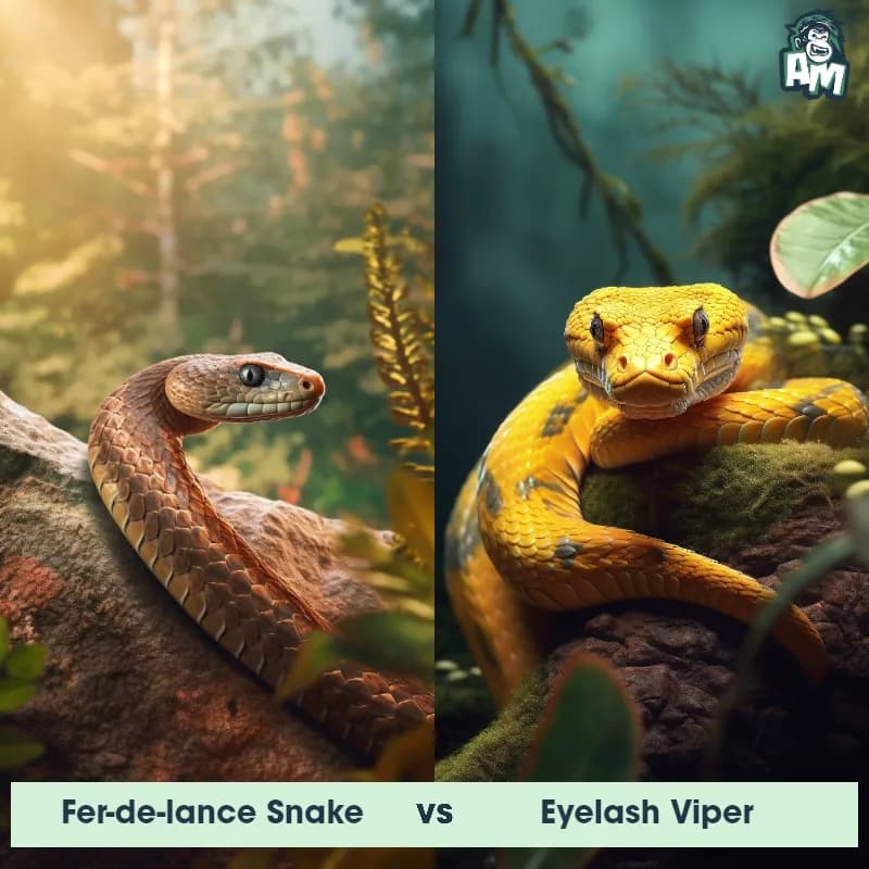 Fer-De-Lance Snake vs Eyelash Viper - Animal Matchup Fer-De-Lance Snake vs Eyelash Viper - Animal Matchup