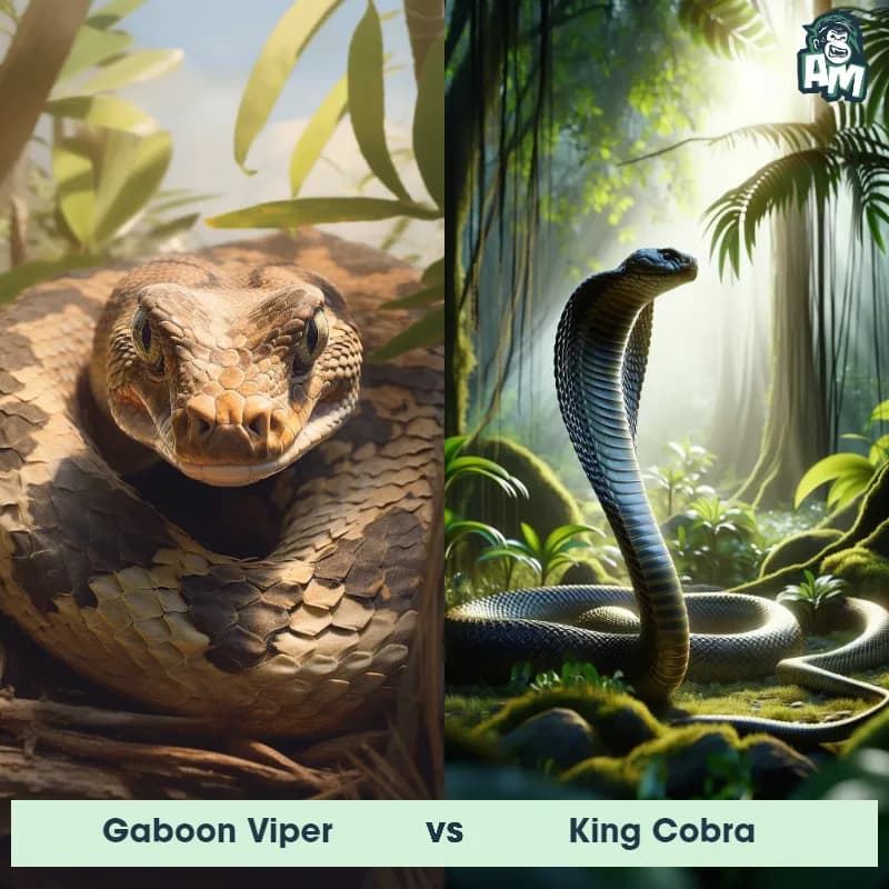 Gaboon Viper vs King Cobra - Animal Matchup Gaboon Viper vs King Cobra - Animal Matchup