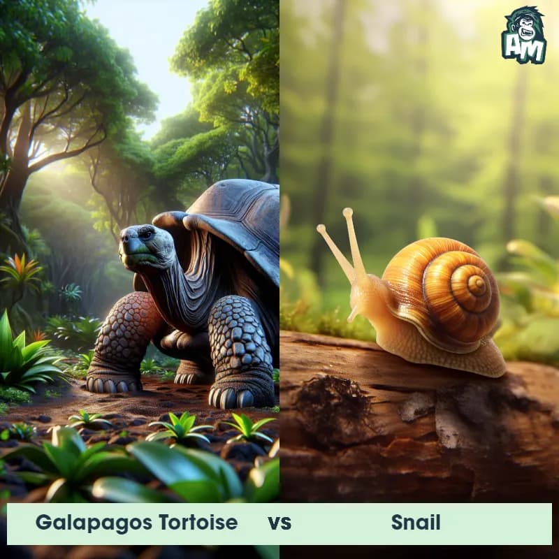 Galapagos Tortoise vs Snail - Animal Matchup Galapagos Tortoise vs Snail - Animal Matchup
