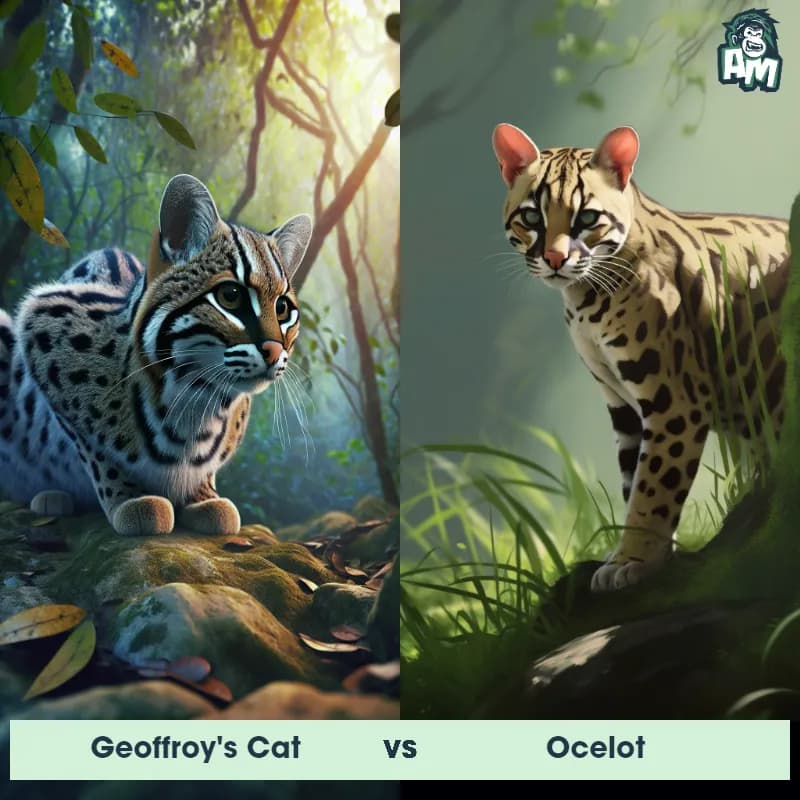 Geoffroy's Cat vs Ocelot - Animal Matchup Geoffroy's Cat vs Ocelot - Animal Matchup