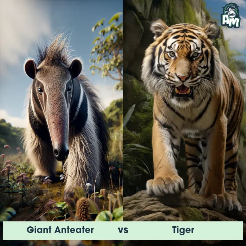 Giant Anteater vs Tiger - Animal Matchup Giant Anteater vs Tiger - Animal Matchup