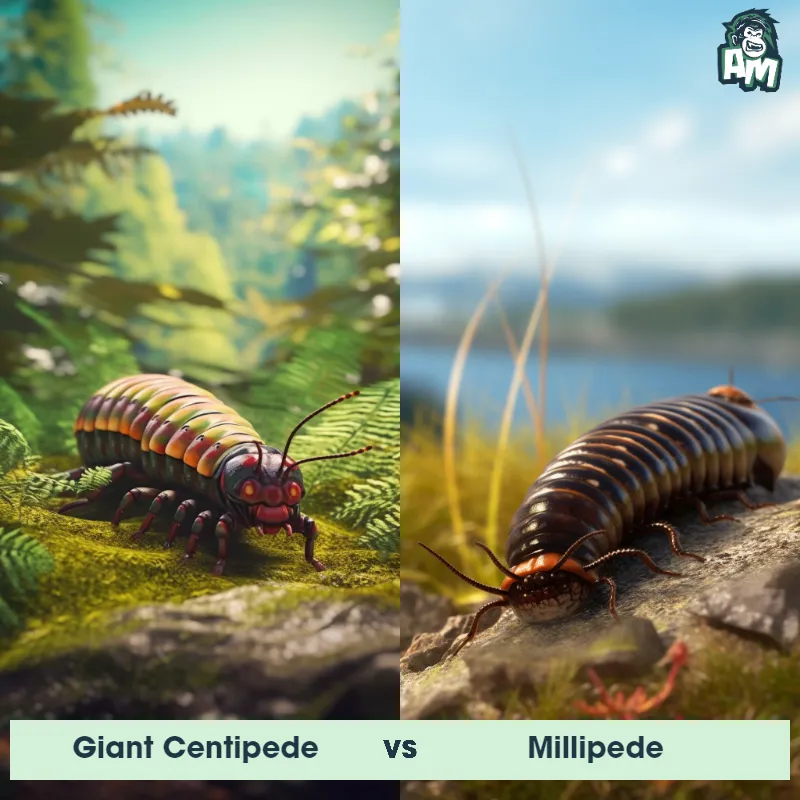 Giant Centipede vs Millipede - Animal Matchup Giant Centipede vs Millipede - Animal Matchup