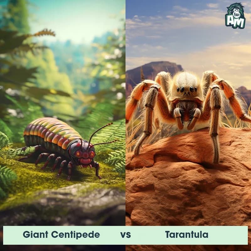 Giant Centipede vs Tarantula - Animal Matchup Giant Centipede vs Tarantula - Animal Matchup
