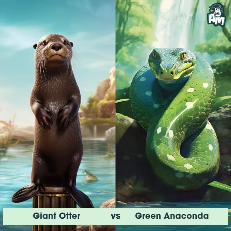 Giant Otter vs Green Anaconda - Animal Matchup Giant Otter vs Green Anaconda - Animal Matchup