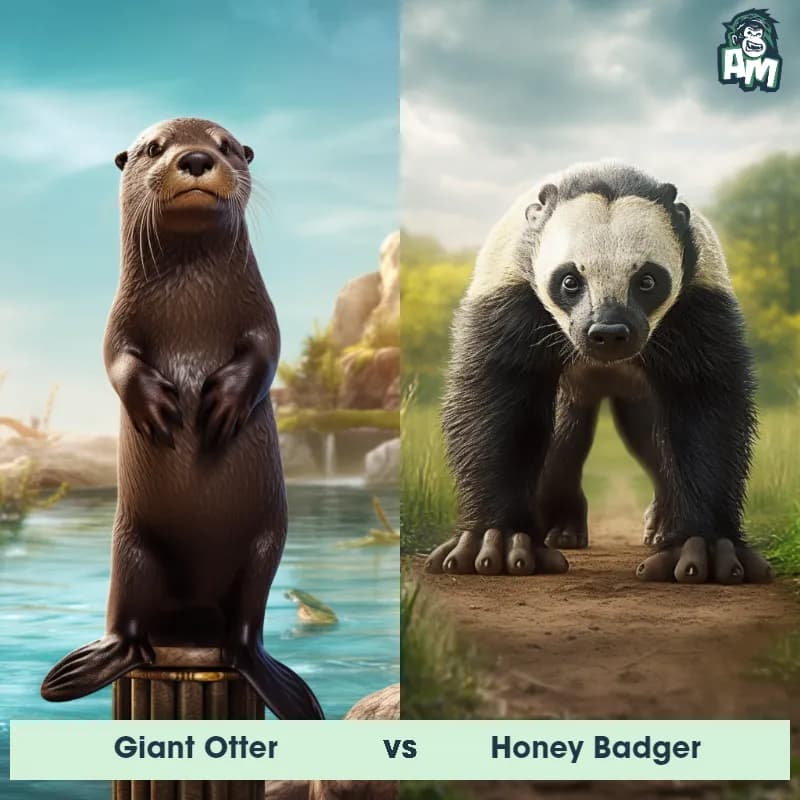 Giant Otter vs Honey Badger - Animal Matchup Giant Otter vs Honey Badger - Animal Matchup
