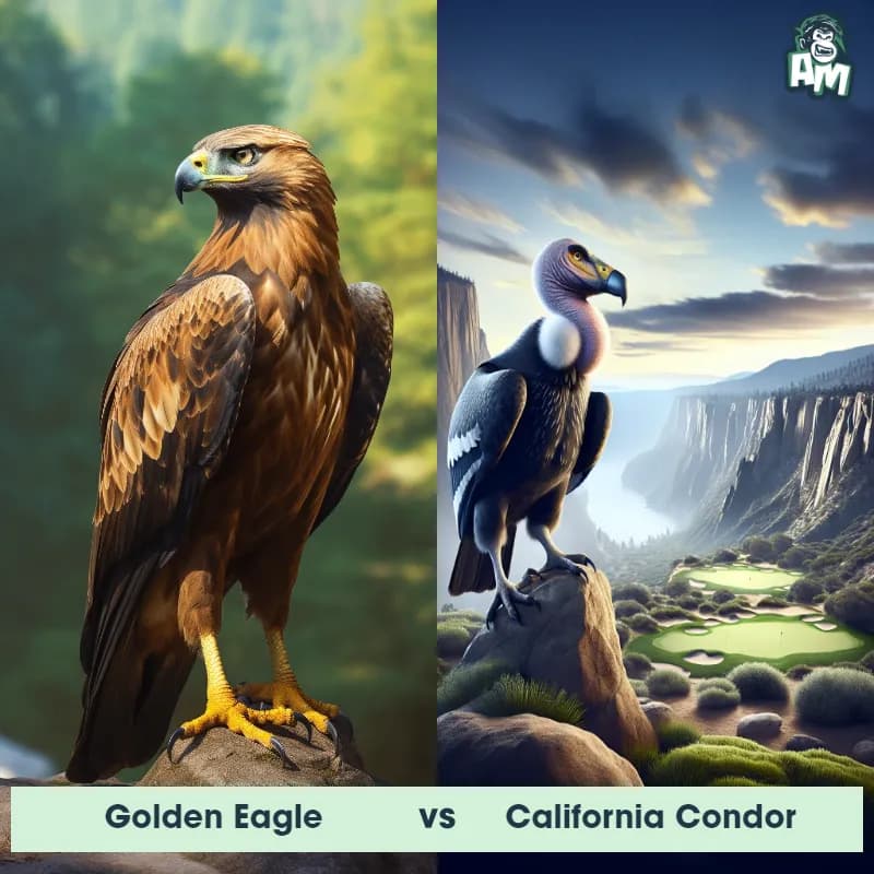 Golden Eagle vs California Condor - Animal Matchup Golden Eagle vs California Condor - Animal Matchup