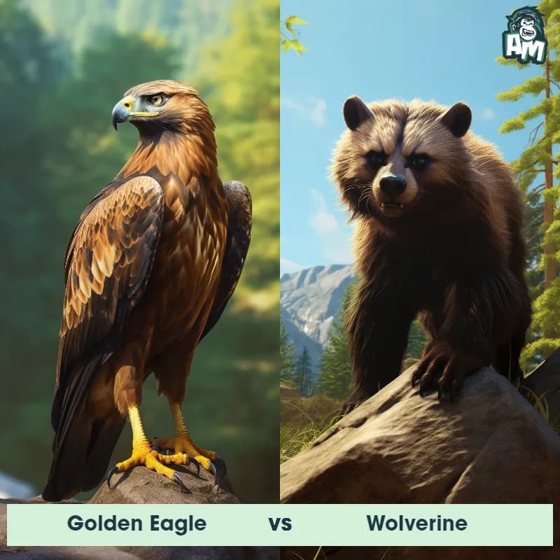 Golden Eagle vs Wolverine - Animal Matchup Golden Eagle vs Wolverine - Animal Matchup