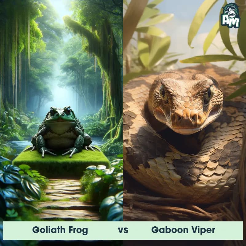 Goliath Frog vs Gaboon Viper - Animal Matchup Goliath Frog vs Gaboon Viper - Animal Matchup