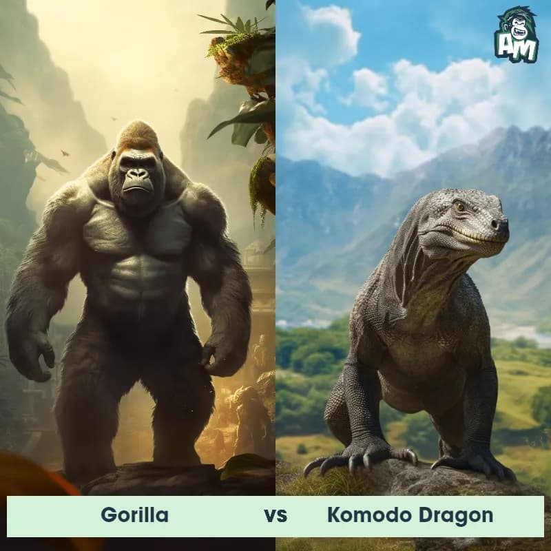 Gorilla vs Komodo Dragon - Animal Matchup Gorilla vs Komodo Dragon - Animal Matchup