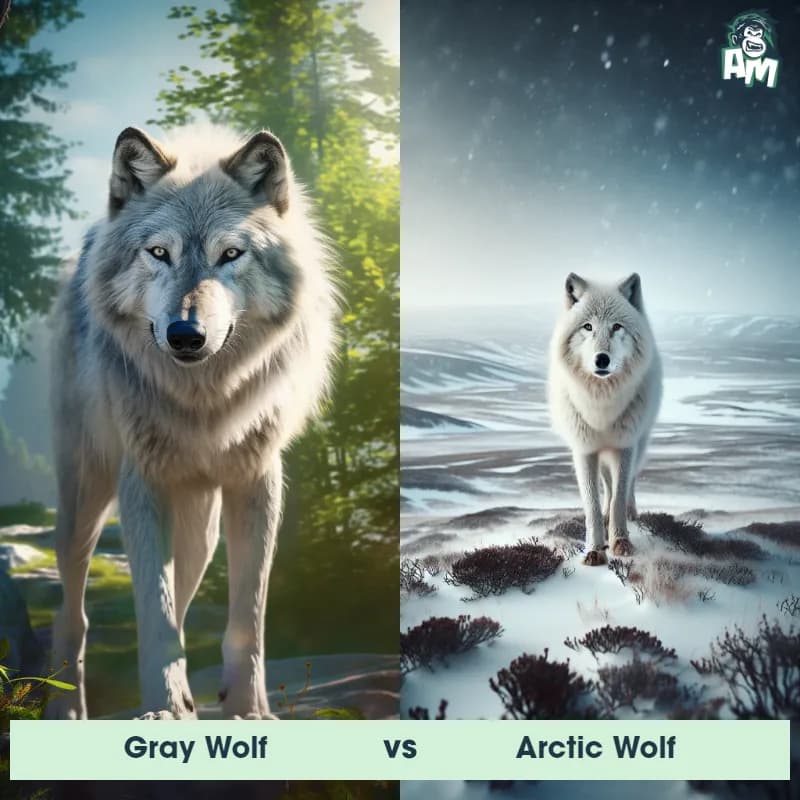 Gray Wolf vs Arctic Wolf - Animal Matchup Gray Wolf vs Arctic Wolf - Animal Matchup