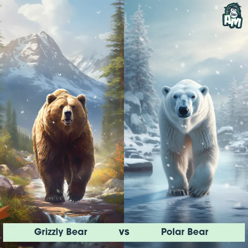 Grizzly Bear vs Polar Bear - Animal Matchup Grizzly Bear vs Polar Bear - Animal Matchup