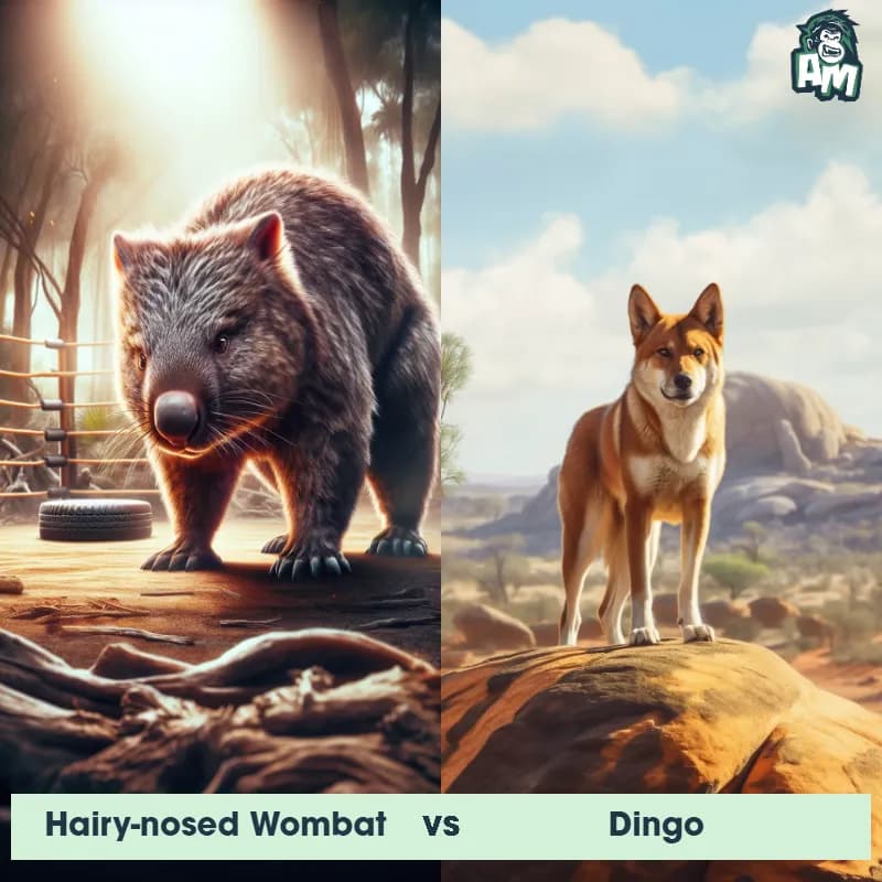 Hairy-Nosed Wombat vs Dingo - Animal Matchup Hairy-Nosed Wombat vs Dingo - Animal Matchup
