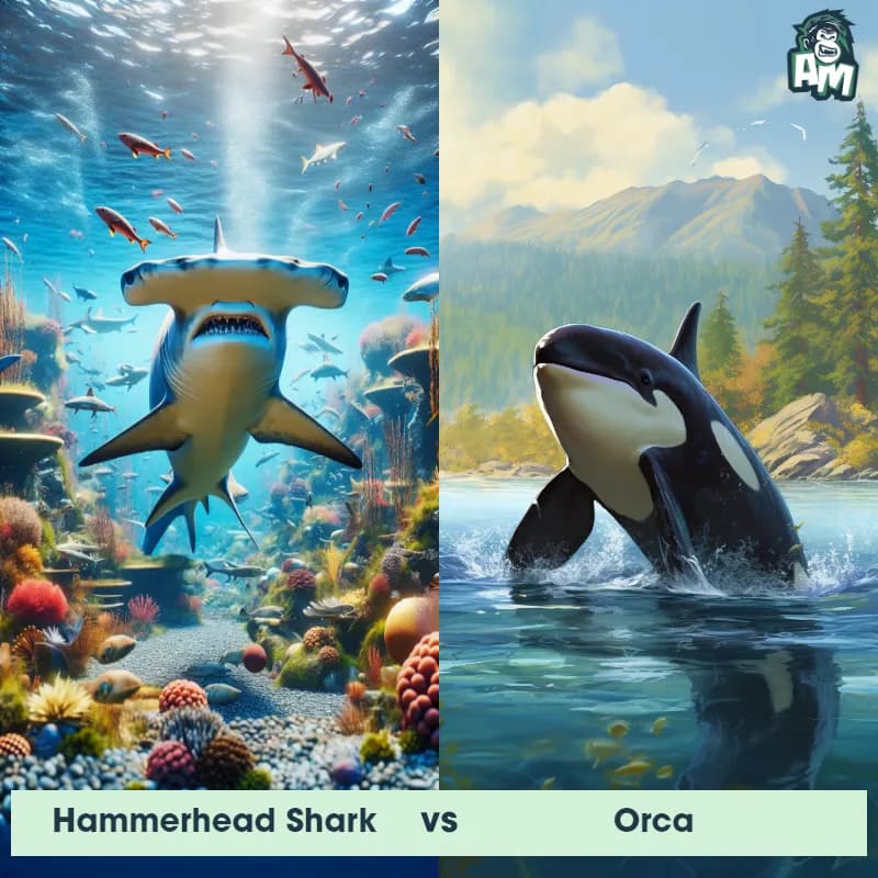 Hammerhead Shark vs Orca - Animal Matchup Hammerhead Shark vs Orca - Animal Matchup