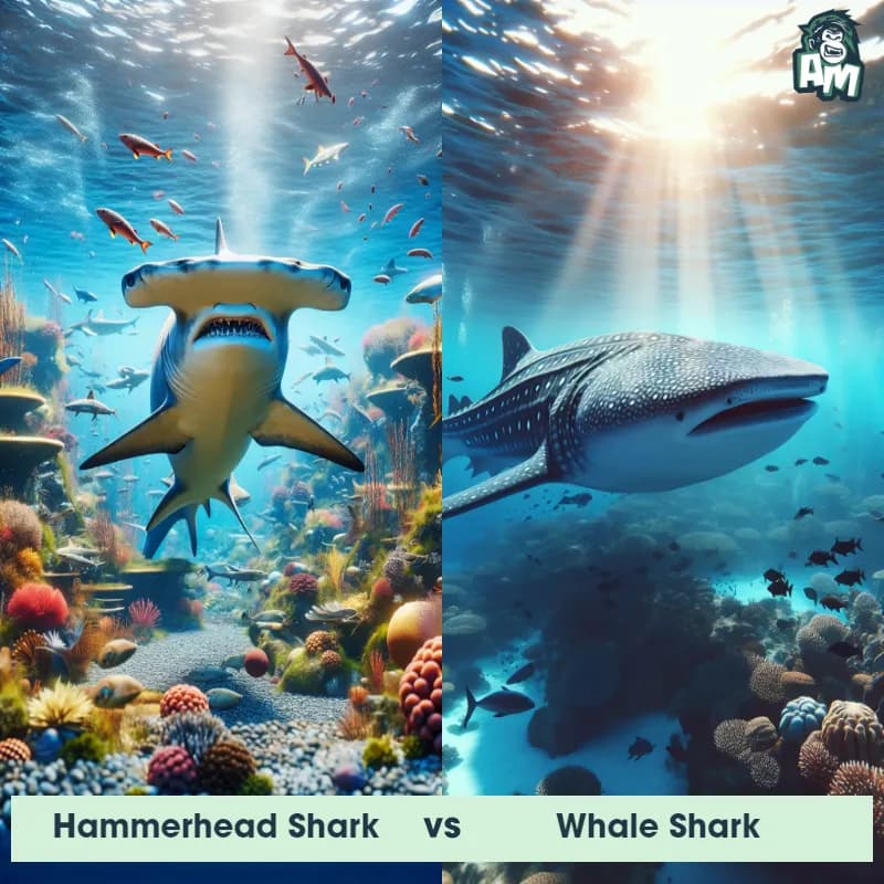 Hammerhead Shark vs Whale Shark - Animal Matchup Hammerhead Shark vs Whale Shark - Animal Matchup