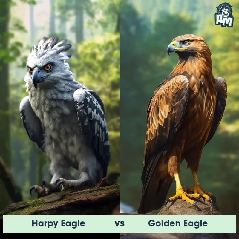 Harpy Eagle vs Golden Eagle - Animal Matchup Harpy Eagle vs Golden Eagle - Animal Matchup