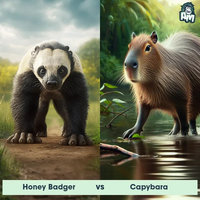 Honey Badger vs Capybara - Animal Matchup Honey Badger vs Capybara - Animal Matchup