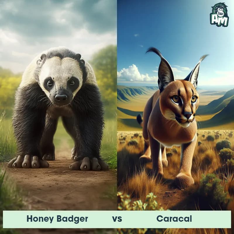 Honey Badger vs Caracal - Animal Matchup Honey Badger vs Caracal - Animal Matchup