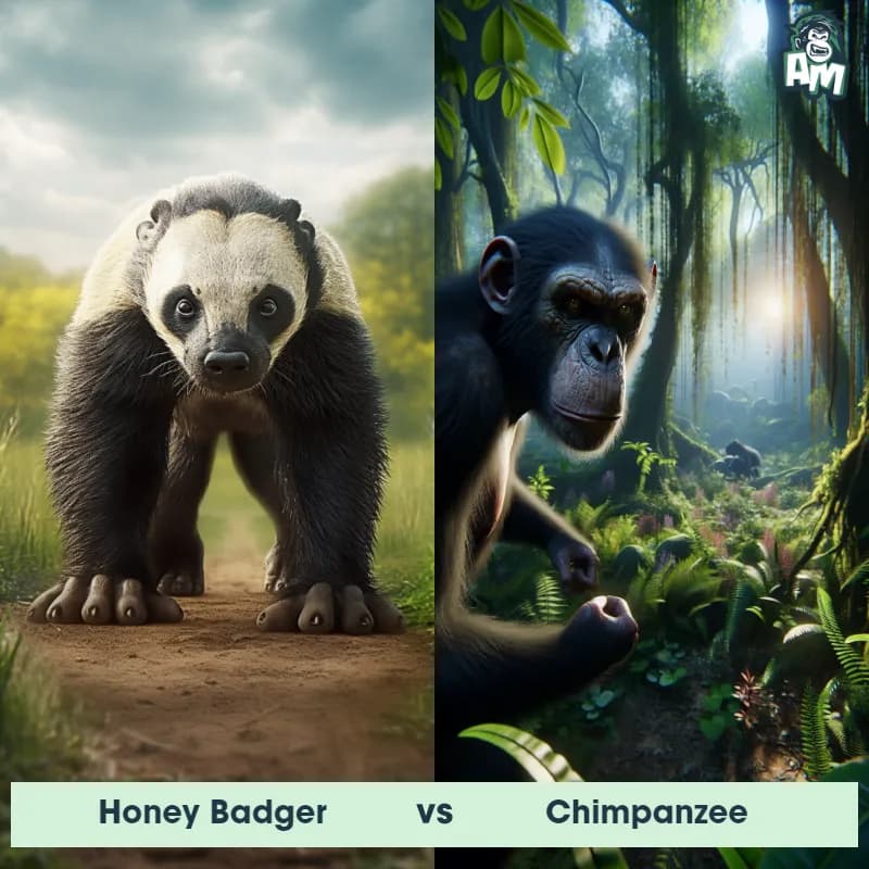 Honey Badger vs Chimpanzee - Animal Matchup Honey Badger vs Chimpanzee - Animal Matchup