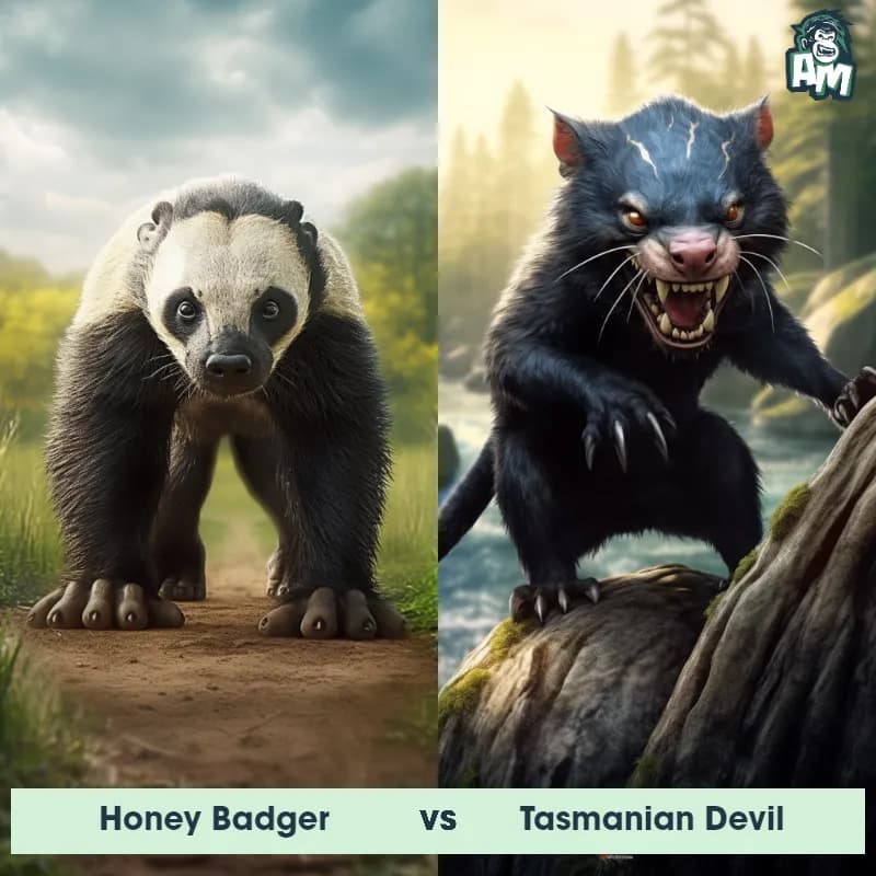 Honey Badger vs Tasmanian Devil - Animal Matchup Honey Badger vs Tasmanian Devil - Animal Matchup
