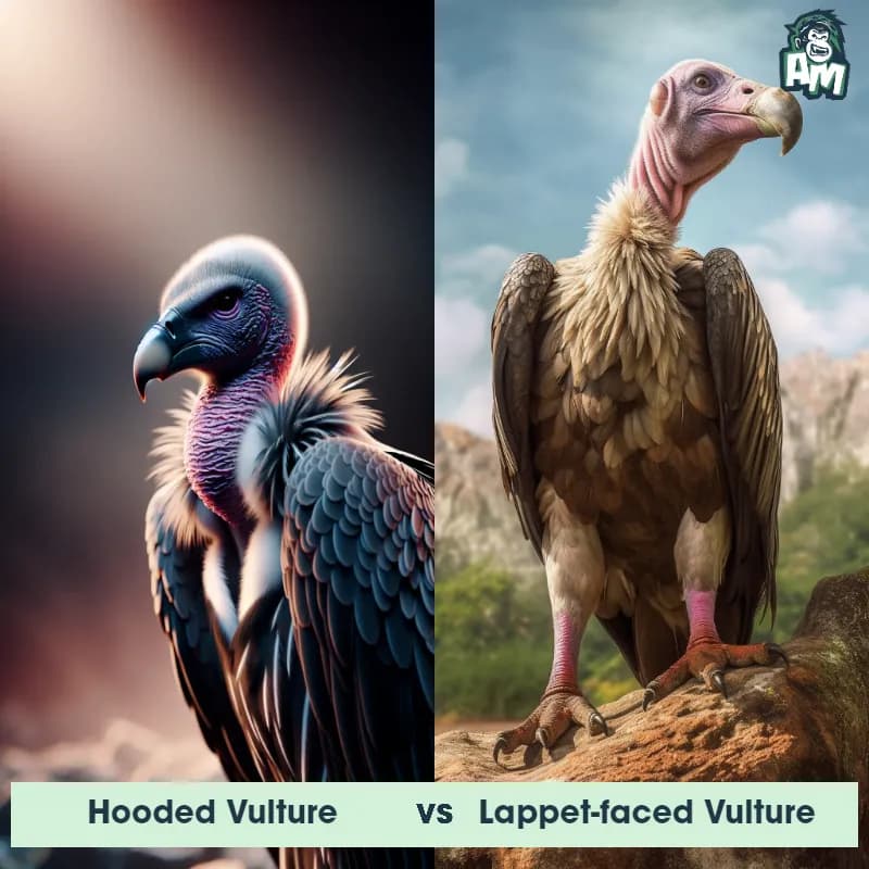 Hooded Vulture vs Lappet-Faced Vulture - Animal Matchup Hooded Vulture vs Lappet-Faced Vulture - Animal Matchup